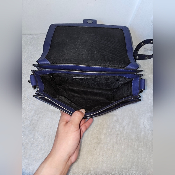 Rebecca Minkoff Hook Up Shoulder Bag Blue/Purple - Picture 10 of 16